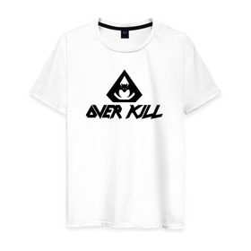 Мужская футболка хлопок с принтом Overkill в Белгороде, 100% хлопок | прямой крой, круглый вырез горловины, длина до линии бедер, слегка спущенное плечо. | metall | overkilloverkill | trash | металл | трэш