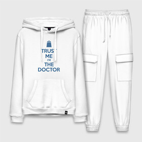 Мужской костюм хлопок с толстовкой с принтом Trust me Im the doctor в Белгороде,  |  | doctor who | keep calm | для светлых основtrust me | доктор кто