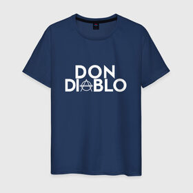 Мужская футболка хлопок с принтом Don Diablo в Белгороде, 100% хлопок | прямой крой, круглый вырез горловины, длина до линии бедер, слегка спущенное плечо. | dj | don diablo | house | хаус