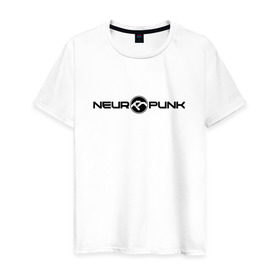 Мужская футболка хлопок с принтом Neuropunk Black в Белгороде, 100% хлопок | прямой крой, круглый вырез горловины, длина до линии бедер, слегка спущенное плечо. | dnb | neurofunk | neuropunk | neuropunk   это подкаст и серия вечеринок от лейбла tamrecords.нейропанк | tamrecords
