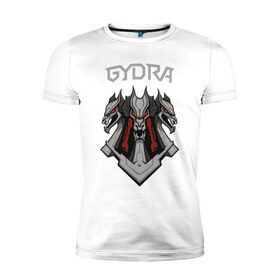 Мужская футболка премиум с принтом Gydra в Белгороде, 92% хлопок, 8% лайкра | приталенный силуэт, круглый вырез ворота, длина до линии бедра, короткий рукав | bes | neurofunk | neuropunk | tamrecords