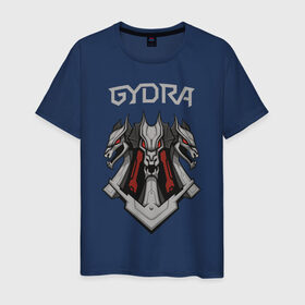 Мужская футболка хлопок с принтом Gydra в Белгороде, 100% хлопок | прямой крой, круглый вырез горловины, длина до линии бедер, слегка спущенное плечо. | bes | neurofunk | neuropunk | tamrecords