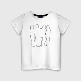 Детская футболка хлопок с принтом The Beatles в Белгороде, 100% хлопок | круглый вырез горловины, полуприлегающий силуэт, длина до линии бедер | the beatles битлз джон леннон пол маккарти би