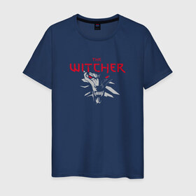 Мужская футболка хлопок с принтом The Witcher 3 в Белгороде, 100% хлопок | прямой крой, круглый вырез горловины, длина до линии бедер, слегка спущенное плечо. | the witcher | the witcher 3 | компьютерные игры