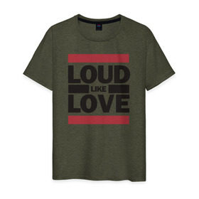 Мужская футболка хлопок с принтом Loud like Love в Белгороде, 100% хлопок | прямой крой, круглый вырез горловины, длина до линии бедер, слегка спущенное плечо. | Тематика изображения на принте: loud like love placebo плэйсебо