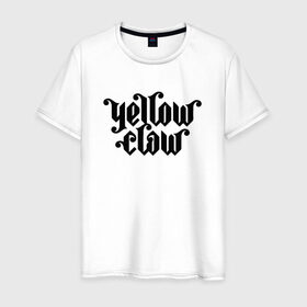Мужская футболка хлопок с принтом Yellow Claw в Белгороде, 100% хлопок | прямой крой, круглый вырез горловины, длина до линии бедер, слегка спущенное плечо. | Тематика изображения на принте: trap | trap music | yellow claw | трэп