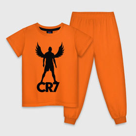 Детская пижама хлопок с принтом Ronaldo в Белгороде, 100% хлопок |  брюки и футболка прямого кроя, без карманов, на брюках мягкая резинка на поясе и по низу штанин
 | крылья