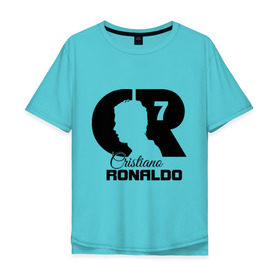 Мужская футболка хлопок Oversize с принтом Ronaldo в Белгороде, 100% хлопок | свободный крой, круглый ворот, “спинка” длиннее передней части | cristiano | real madrid | ronaldo | кристиано роналдо | криштиану | криштиану роналду | реал мадрид | роналду | рональдо | спорт | футбол