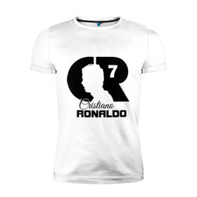 Мужская футболка премиум с принтом Ronaldo в Белгороде, 92% хлопок, 8% лайкра | приталенный силуэт, круглый вырез ворота, длина до линии бедра, короткий рукав | Тематика изображения на принте: cristiano | real madrid | ronaldo | кристиано роналдо | криштиану | криштиану роналду | реал мадрид | роналду | рональдо | спорт | футбол