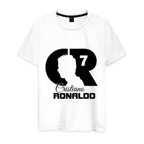 Мужская футболка хлопок с принтом Ronaldo в Белгороде, 100% хлопок | прямой крой, круглый вырез горловины, длина до линии бедер, слегка спущенное плечо. | cristiano | real madrid | ronaldo | кристиано роналдо | криштиану | криштиану роналду | реал мадрид | роналду | рональдо | спорт | футбол