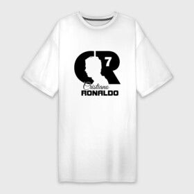 Платье-футболка хлопок с принтом Ronaldo в Белгороде,  |  | cristiano | real madrid | ronaldo | кристиано роналдо | криштиану | криштиану роналду | реал мадрид | роналду | рональдо | спорт | футбол