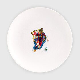 Тарелка с принтом Messi в Белгороде, фарфор | диаметр - 210 мм
диаметр для нанесения принта - 120 мм | месси