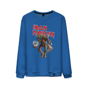 Мужской свитшот хлопок с принтом Iron Maiden в Белгороде, 100% хлопок |  | iron maiden | земля | инопланетяне | музыка | олдскул | рок