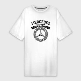 Платье-футболка хлопок с принтом Mercedes Benz в Белгороде,  |  | benz | merсedes | авто | бенз | мерседес