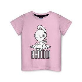 Детская футболка хлопок с принтом Armind в Белгороде, 100% хлопок | круглый вырез горловины, полуприлегающий силуэт, длина до линии бедер | Тематика изображения на принте: armin van buuren | armind | asot | trance