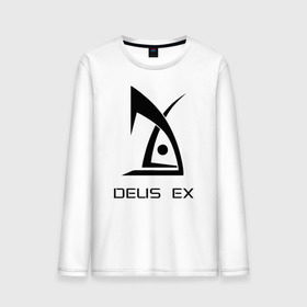 Мужской лонгслив хлопок с принтом Deus Ex в Белгороде, 100% хлопок |  | deus ex дэус деус экс