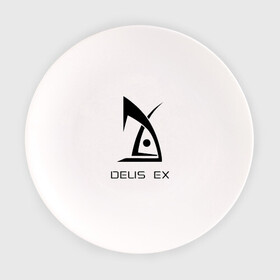 Тарелка с принтом Deus Ex в Белгороде, фарфор | диаметр - 210 мм
диаметр для нанесения принта - 120 мм | deus ex дэус деус экс