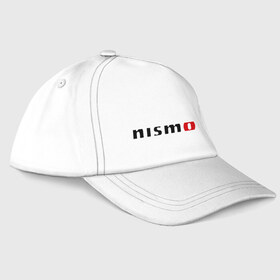 Бейсболка с принтом Nismo в Белгороде, 100% хлопок | классический козырек, металлическая застежка-регулятор размера | nismo | nissan | авто | лого | низмо | нисан