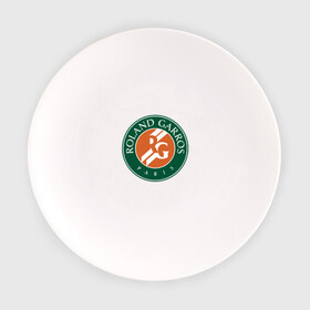 Тарелка с принтом Roland Garros в Белгороде, фарфор | диаметр - 210 мм
диаметр для нанесения принта - 120 мм | paristennis | roland garros