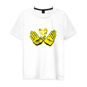 Мужская футболка хлопок с принтом Wu tang clan в Белгороде, 100% хлопок | прямой крой, круглый вырез горловины, длина до линии бедер, слегка спущенное плечо. | clan | hip hop | rza | wu tang | wutang | ву танг | вутанг | рэп