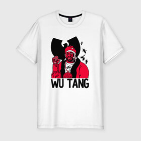 Мужская футболка премиум с принтом Wu tang clan в Белгороде, 92% хлопок, 8% лайкра | приталенный силуэт, круглый вырез ворота, длина до линии бедра, короткий рукав | clan | hip hop | rza | wu tang | wutang | ву танг | вутанг | рэп