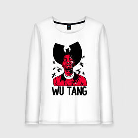 Женский лонгслив хлопок с принтом Wu tang clan в Белгороде, 100% хлопок |  | clan | hip hop | rza | wu tang | wutang | ву танг | вутанг | рэп