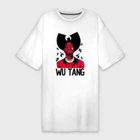 Платье-футболка хлопок с принтом Wu tang clan в Белгороде,  |  | clan | hip hop | rza | wu tang | wutang | ву танг | вутанг | рэп