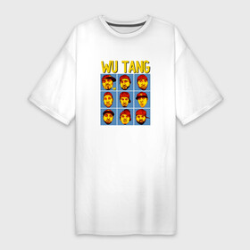 Платье-футболка хлопок с принтом Wu tang clan в Белгороде,  |  | clan | hip hop | rza | wu tang | wutang | ву танг | вутанг | рэп