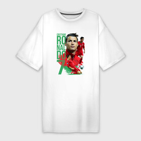 Платье-футболка хлопок с принтом Ronaldo в Белгороде,  |  | роналдо