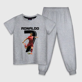 Детская пижама хлопок с принтом Ronaldo в Белгороде, 100% хлопок |  брюки и футболка прямого кроя, без карманов, на брюках мягкая резинка на поясе и по низу штанин
 | Тематика изображения на принте: роналдо