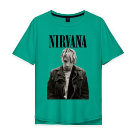 Мужская футболка хлопок Oversize с принтом nirvana t-shirt в Белгороде, 100% хлопок | свободный крой, круглый ворот, “спинка” длиннее передней части | kurt cobain | nirvana | гранж | курт кобейн | нирвана