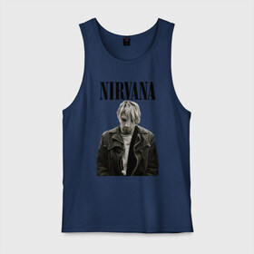 Мужская майка хлопок с принтом nirvana t-shirt в Белгороде, 100% хлопок |  | kurt cobain | nirvana | гранж | курт кобейн | нирвана