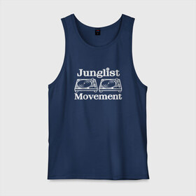 Мужская майка хлопок с принтом Junglist Movement в Белгороде, 100% хлопок |  | jungle | junglist | junglist movement   одежда для трушных джанглистов | movement | уважающих корни днб.dnb