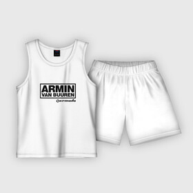 Детская пижама с шортами хлопок с принтом Armin van Buuren в Белгороде,  |  | armada | armin van buuren | trance | армин