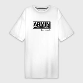 Платье-футболка хлопок с принтом Armin van Buuren в Белгороде,  |  | armada | armin van buuren | trance | армин