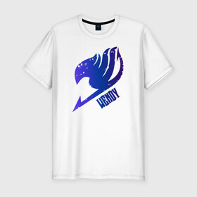 Мужская футболка премиум с принтом Венди в Белгороде, 92% хлопок, 8% лайкра | приталенный силуэт, круглый вырез ворота, длина до линии бедра, короткий рукав | fairytail | венди | лого | хвост феи | эмблема