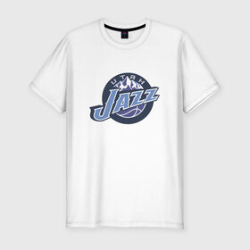 Мужская футболка премиум с принтом NBA Utah Jazz в Белгороде, 92% хлопок, 8% лайкра | приталенный силуэт, круглый вырез ворота, длина до линии бедра, короткий рукав | jazz | nba | nba utah jazz basketballбаскетбол | utah | нба | спорт