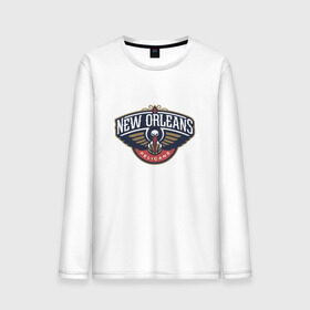 Мужской лонгслив хлопок с принтом NBA NEW ORLEANS PELICANS в Белгороде, 100% хлопок |  | nba | nba new orleans pelicans 2015 basketballбаскетбол | new orleans | pelicans