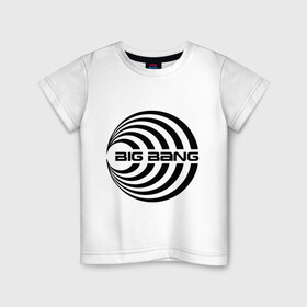 Детская футболка хлопок с принтом Big bang в Белгороде, 100% хлопок | круглый вырез горловины, полуприлегающий силуэт, длина до линии бедер | big bang | g dragon | k pop | биг бенг | кей поп | корея