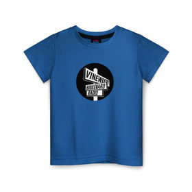 Детская футболка хлопок с принтом Vinewood Boulevard Radio в Белгороде, 100% хлопок | круглый вырез горловины, полуприлегающий силуэт, длина до линии бедер | gtav | radio | vbr | радио в grand theft auto: 5grandtheftauto