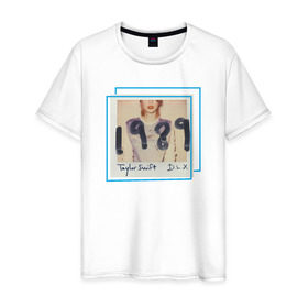 Мужская футболка хлопок с принтом ТС 1989 в Белгороде, 100% хлопок | прямой крой, круглый вырез горловины, длина до линии бедер, слегка спущенное плечо. | 1989 | taylor swift | музыка | тэйлор свифт