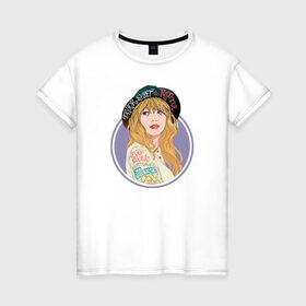 Женская футболка хлопок с принтом Тейлор Свифт ред тур в Белгороде, 100% хлопок | прямой крой, круглый вырез горловины, длина до линии бедер, слегка спущенное плечо | taylor swift | музыка | тэйлор свифт