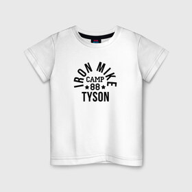 Детская футболка хлопок с принтом Camp of the champ в Белгороде, 100% хлопок | круглый вырез горловины, полуприлегающий силуэт, длина до линии бедер | майк тайсон