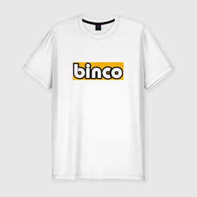 Мужская футболка премиум с принтом Binco в Белгороде, 92% хлопок, 8% лайкра | приталенный силуэт, круглый вырез ворота, длина до линии бедра, короткий рукав | binco | gta | gta 5 | gta v | san andreas | гта | игры