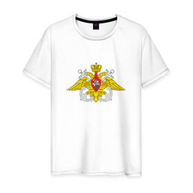 Мужская футболка хлопок с принтом Военно-морской Флот в Белгороде, 100% хлопок | прямой крой, круглый вырез горловины, длина до линии бедер, слегка спущенное плечо. | армия | военно морской флот | военный | войска | вооруженные | силы | служба | эмблема