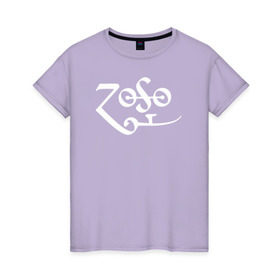 Женская футболка хлопок с принтом Led Zeppelin в Белгороде, 100% хлопок | прямой крой, круглый вырез горловины, длина до линии бедер, слегка спущенное плечо | led zeppelin music лэд зепплин
