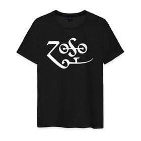 Мужская футболка хлопок с принтом Led Zeppelin в Белгороде, 100% хлопок | прямой крой, круглый вырез горловины, длина до линии бедер, слегка спущенное плечо. | Тематика изображения на принте: led zeppelin music лэд зепплин
