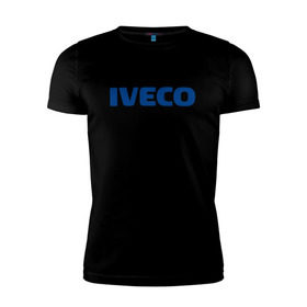 Мужская футболка премиум с принтом Iveco в Белгороде, 92% хлопок, 8% лайкра | приталенный силуэт, круглый вырез ворота, длина до линии бедра, короткий рукав | ивеко