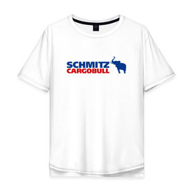 Мужская футболка хлопок Oversize с принтом Schmitz в Белгороде, 100% хлопок | свободный крой, круглый ворот, “спинка” длиннее передней части | 