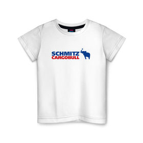 Детская футболка хлопок с принтом Schmitz в Белгороде, 100% хлопок | круглый вырез горловины, полуприлегающий силуэт, длина до линии бедер | 